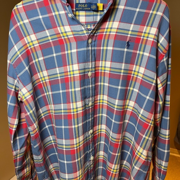 Polo Ralph Lauren Plaid Button-Down Shirt - Blue/Red NWT - Picture 4 of 13
